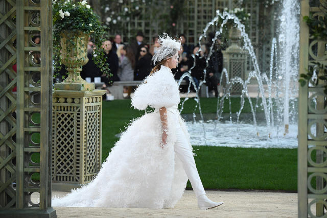 Bridal pantsuits are officially in, according to Chanel