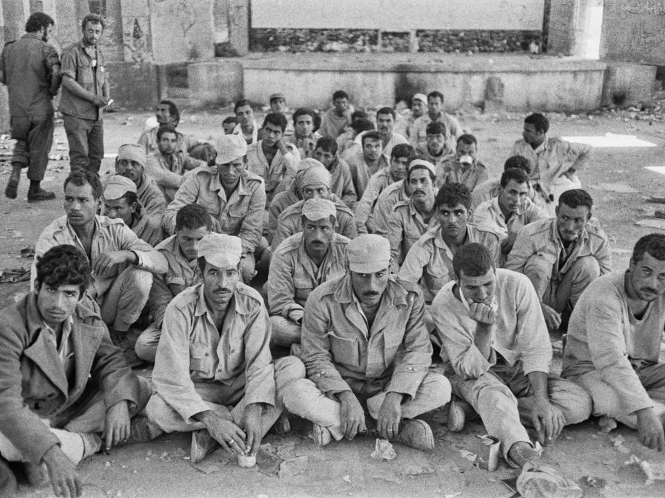Prisoners during the Yom Kippur War around the Sinai Peninsula and Golan Heights, October 1973.