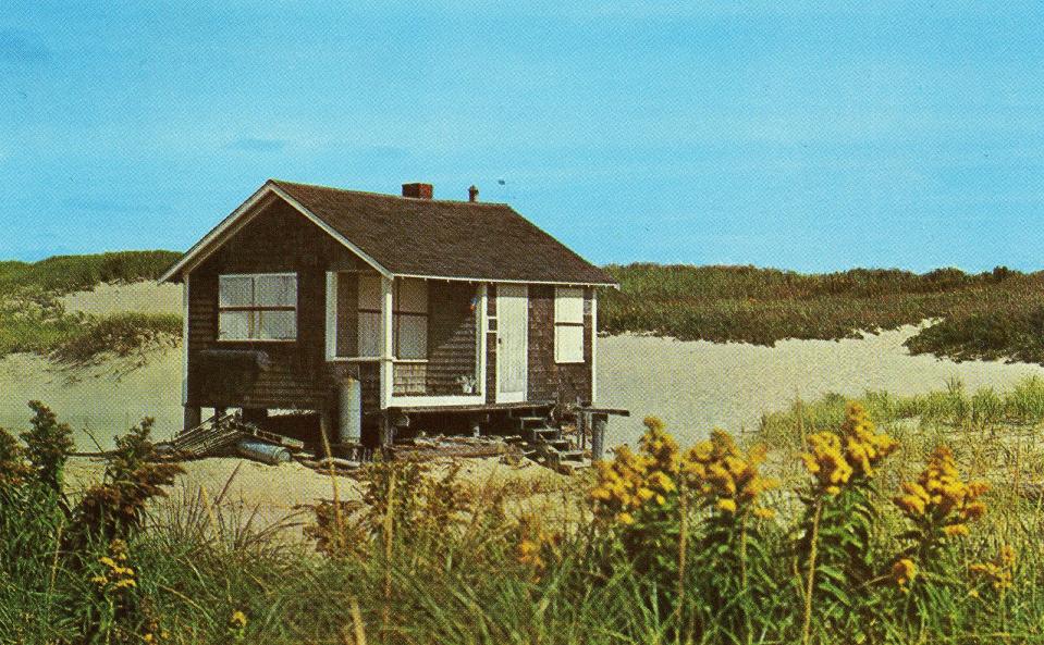 Henry Beston's Outermost House was washed away in the Blizzard of '78.