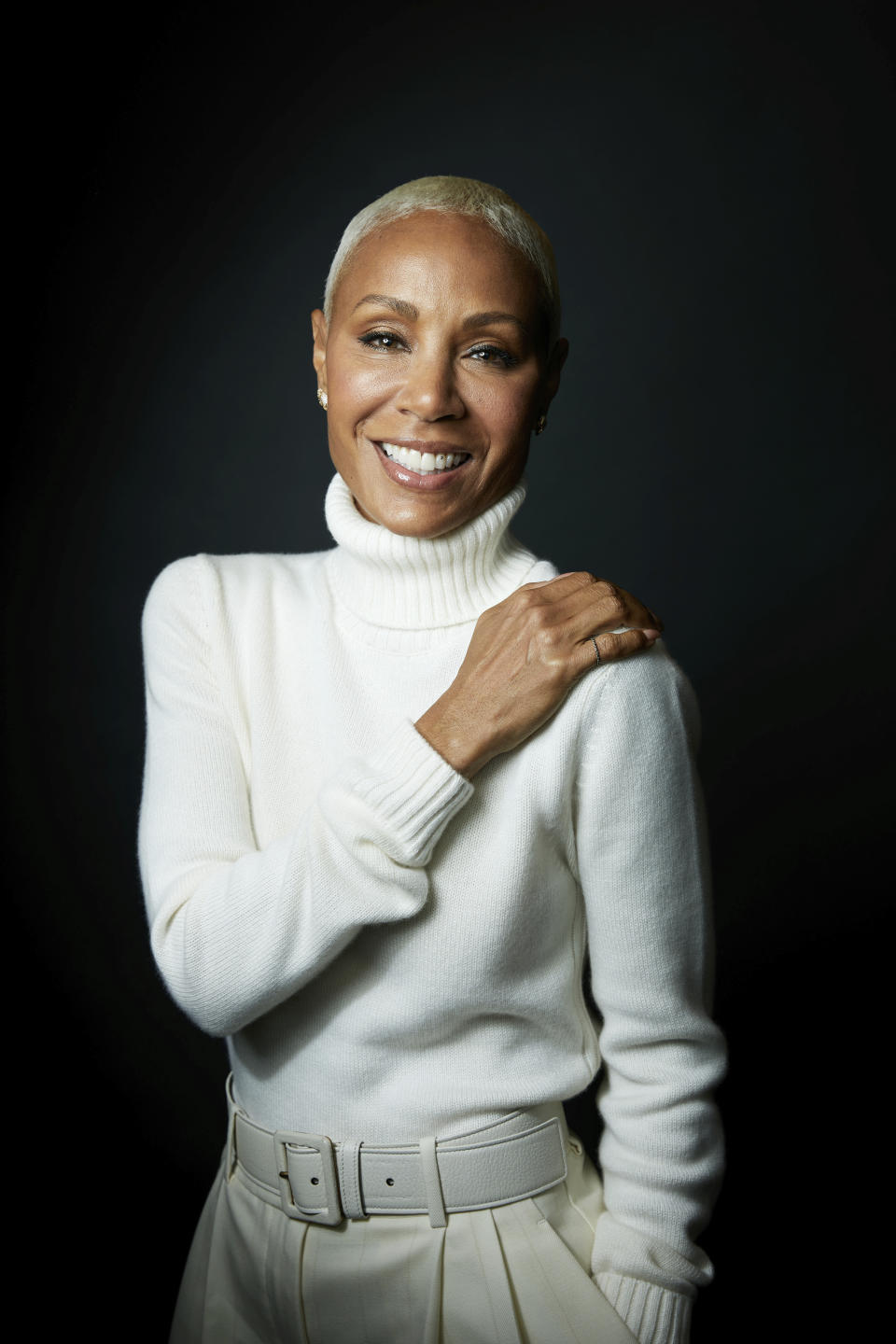 Jada Pinkett Smith poses for a portrait to promote her new memoir "Worthy" on Monday, Oct. 16, 2023, in New York. (Photo by Taylor Jewell/Invision/AP)