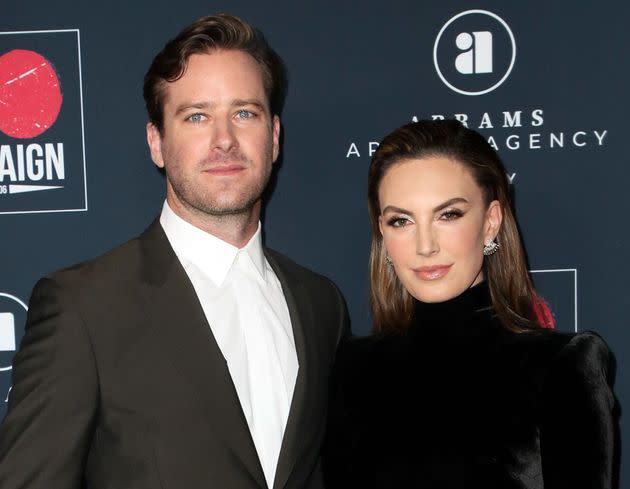 Armie Hammer and Elizabeth Chambers pictured together in 2019. (Photo: David Livingston via Getty Images)