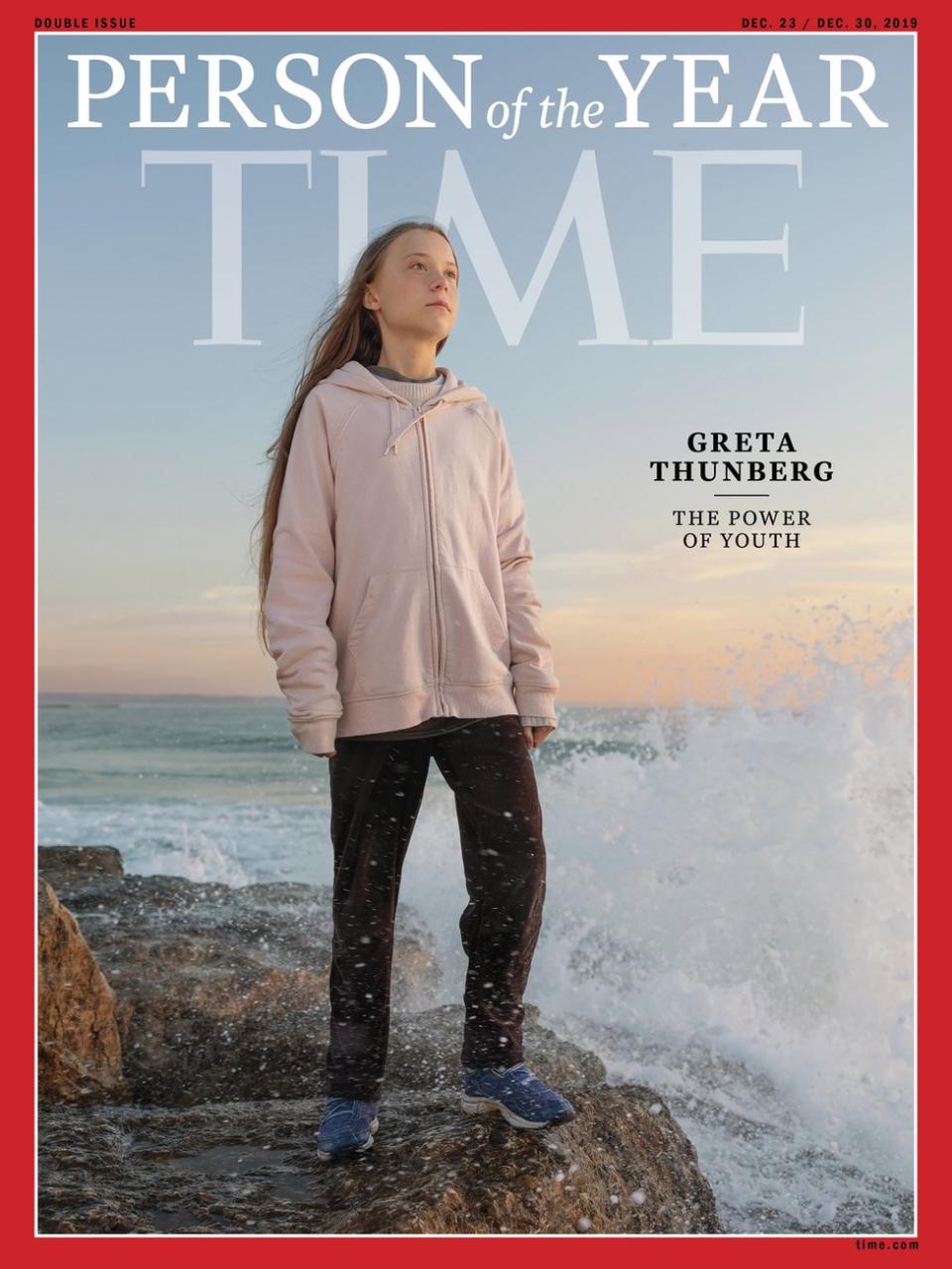 Time magazine cover with Greta Thunberg