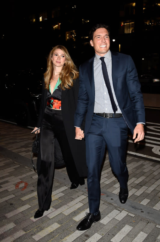 NEW YORK, NEW YORK - OCTOBER 09: Amanda Dubin and Will Reeve are seen on October 09, 2023 in New York City. (Photo by Raymond Hall/GC Images)<p>Raymond Hall/Getty Images</p>