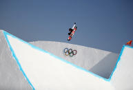 <p>PYEONGCHANG-GUN, SOUTH KOREA – FEBRUARY 08: Hiroaki Kunitake of Japan in action during Slopestyle training ahead of the PyeongChang 2018 Winter Olympic Games. (Getty Images) </p>