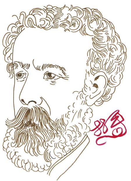 凡爾納（Jules Gabriel Verne, 1828~1905）(插畫：林一平)