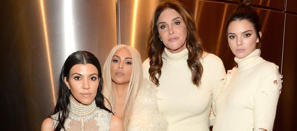 Kourtney and Kim Kardashian with Caitlyn and Kendall Jenner in 2016 (Credit: Getty Images)