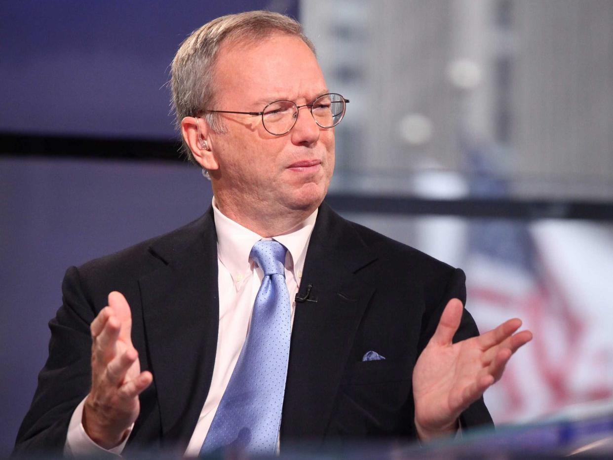 Eric Schmidt looks unhappy