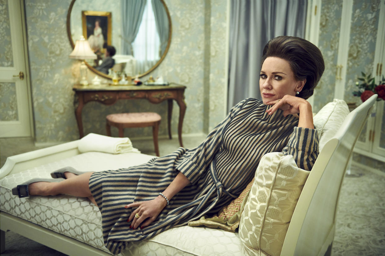 Naomi Watts as Babe Paley in Feud: Capote Vs. The Swans. (FX)