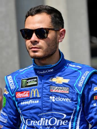 May 23, 2019; Concord, NC, USA; NASCAR Cup Series driver Kyle Larson (42) during practice for the Coca-cola 600 at Charlotte Motor Speedway. Mandatory Credit: Jasen Vinlove-USA TODAY Sports