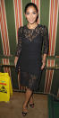 <b>Nicole Scherzinger</b><br><br><i>The X Factor</i> judge looked demure in a black lace Dolce & Gabbana dress as she celebrated pal Ben Caring's birthday at Annabel's in London. The singer’s been <a href="http://uk.omg.yahoo.com/gossip/the-juice/nicole-scherzinger-lands-london-wastes-no-time-laying-165135319.html" data-ylk="slk:glamming it up in London;elm:context_link;itc:0;sec:content-canvas;outcm:mb_qualified_link;_E:mb_qualified_link;ct:story;" class="link  yahoo-link">glamming it up in London</a> since she arrived to mentor the boys’ category on the show.