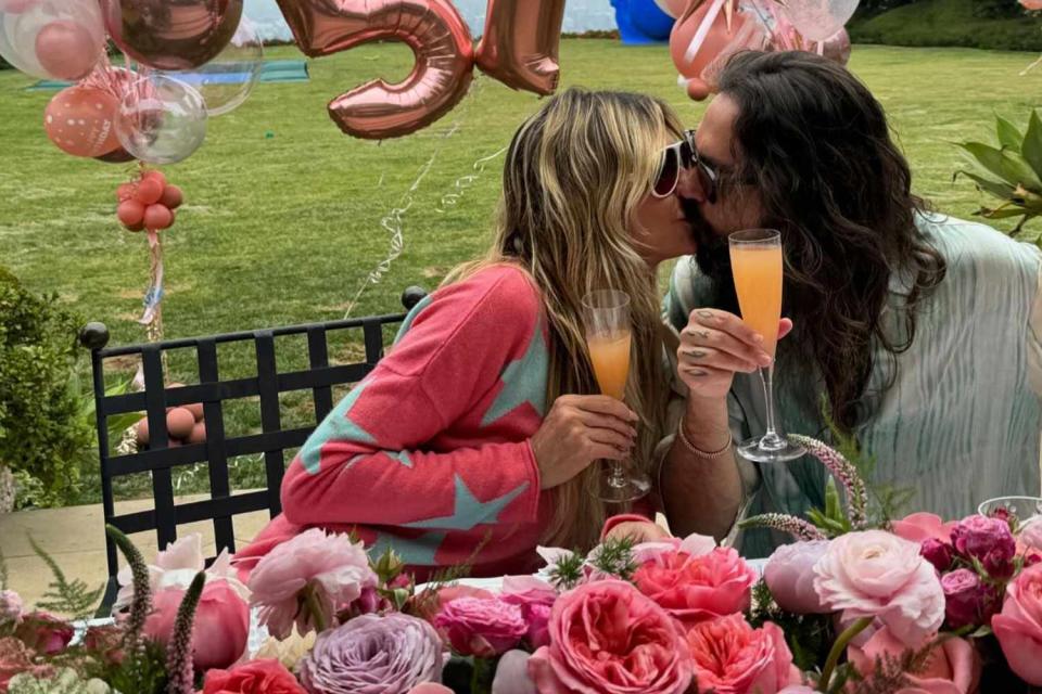 <p>Heidi Klum/instagram</p> Heidi Klum and Tom Kaulitz celebrate her 51st birthday