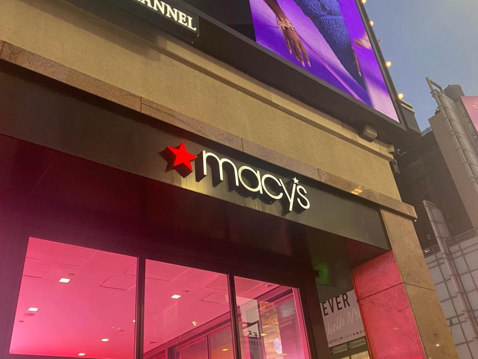 Macy's entrance.