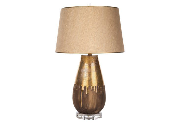 Autumn Drip Table Lamp In Gold