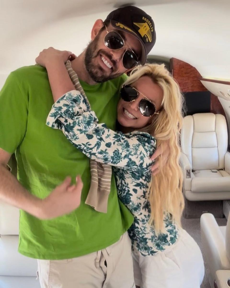 Britney Spears poses with Cade Hudson