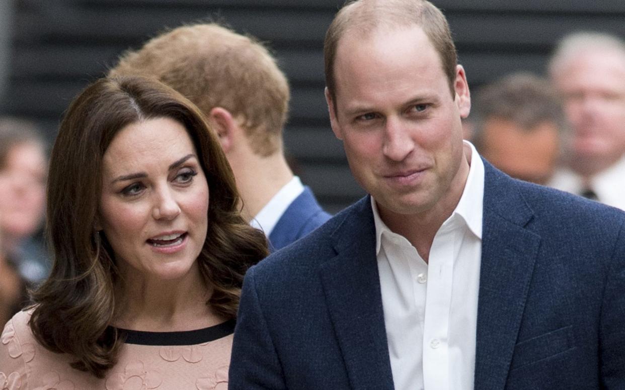 The Duke and Duchess of Cambridge attend a charity event at Paddington Station on Monday - UK Press