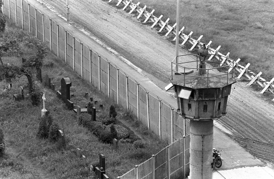 12/9/1978- Arial view of Berlin border wall is seen in this image.