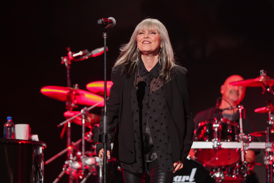 Pat Benatar performs onstage during night one of the iHeartRadio Music Festival held at T-Mobile Arena on September 23, 2022 in Las Vegas, Nevada.