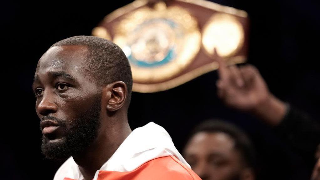 Terence Crawford looks into distance before facing Errol Spence Jr