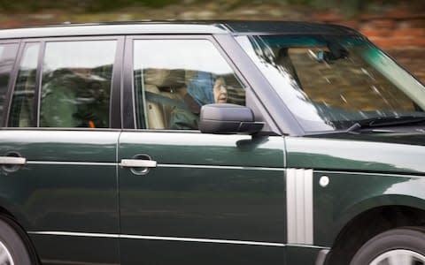 The Queen was travelling in a separate vehicle to her husband - Credit: Geoff Robinson