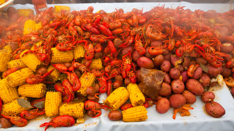 a crawfish boil