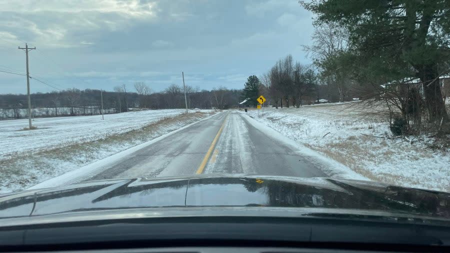 Snow in Christian County (Courtesy: Christian County Sheriff’s Office)