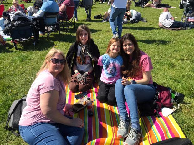 Dorset Echo: Annie Ondrusek (right) attended with her friend and their two daughters, who did not wish to be named