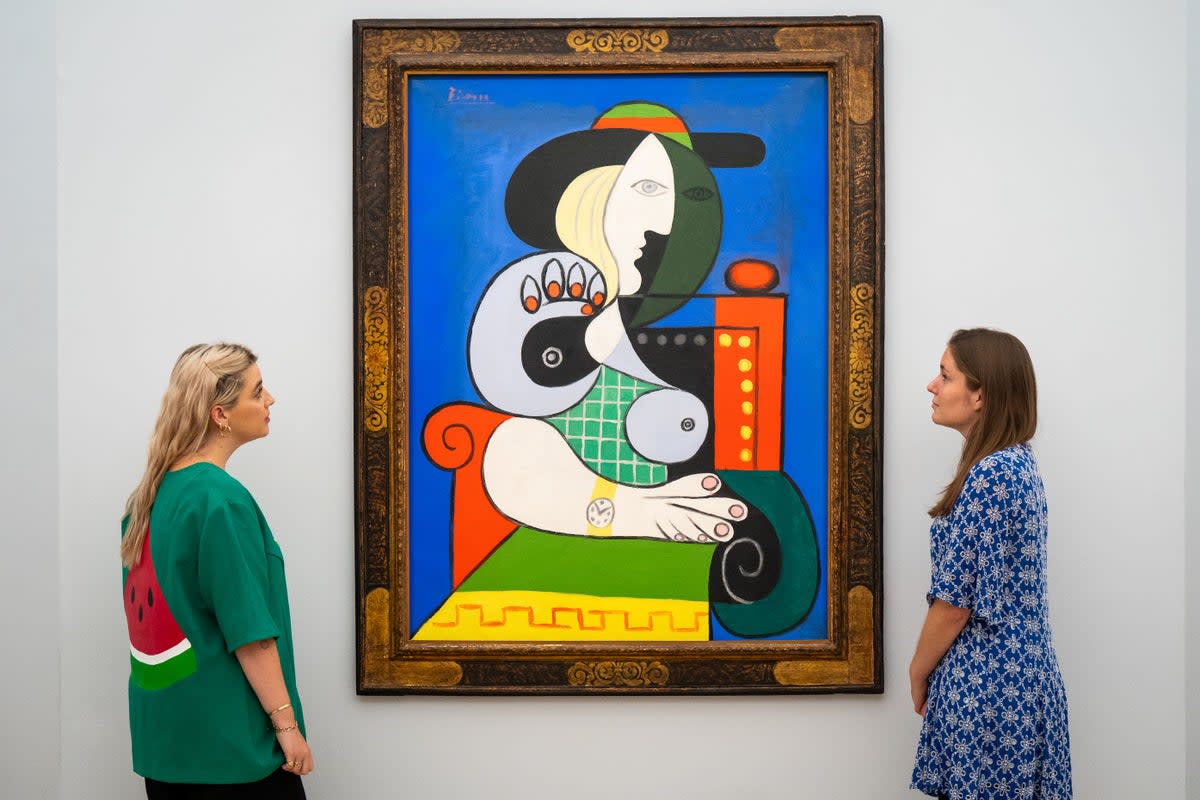 Pablo Picasso’s 1932 masterpiece is on display at Sotheby’s in London (Aaron Chown/PA) (PA Wire)