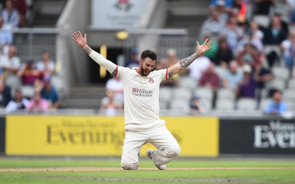 Jordan Clark of Lancashire celebrates - Getty Images Europe