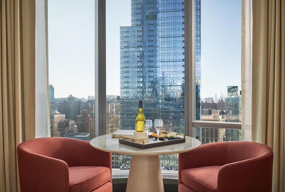 Pendry’s newest outpost, located in Hudson Yards, features sweeping views of the city.