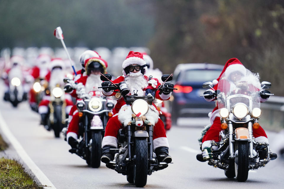 Jedes Jahr am 06. Dezember unterwegs für den guten Zweck: Die Riding Santas.