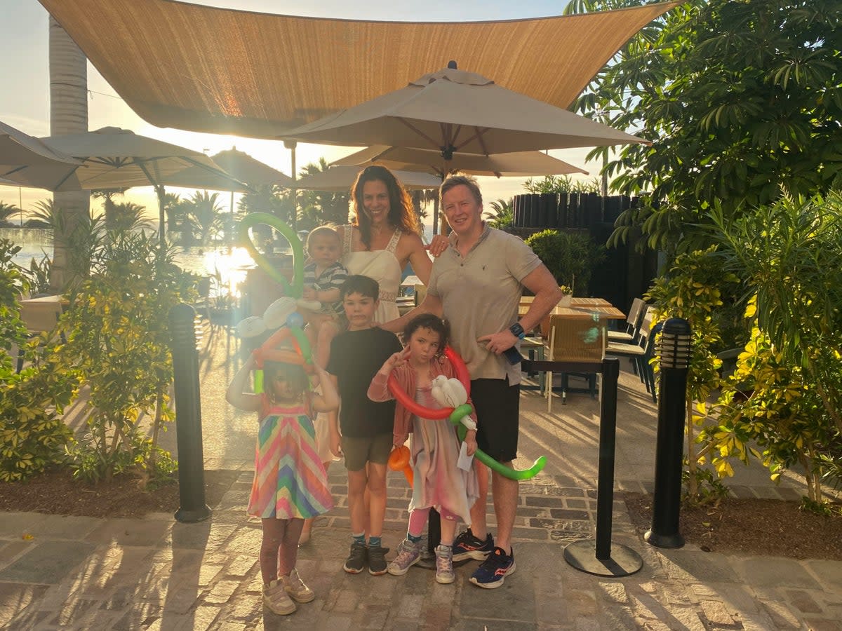 Zoe’s four children enjoyed a balloon modelling workshop at Gran Melia Palacio De Isora (Zoe Griffin)