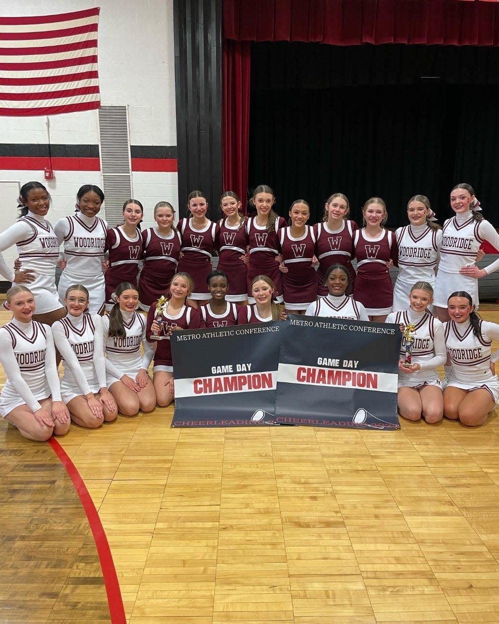 The Woodridge Competition Cheerleading program swept the Metro Athletic Conference Cheerleading Championship on Feb. 5.