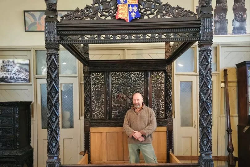 Antiques collector, Ian Coulson, who bought the marital bed of Henry VII for just £2,200 back in 2010