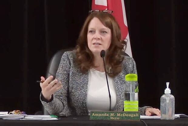 CBRM Mayor Amanda McDougall says the nominating committee knew in February that the board chair and vice-chair were up for renewal, but made new appointments anyway.