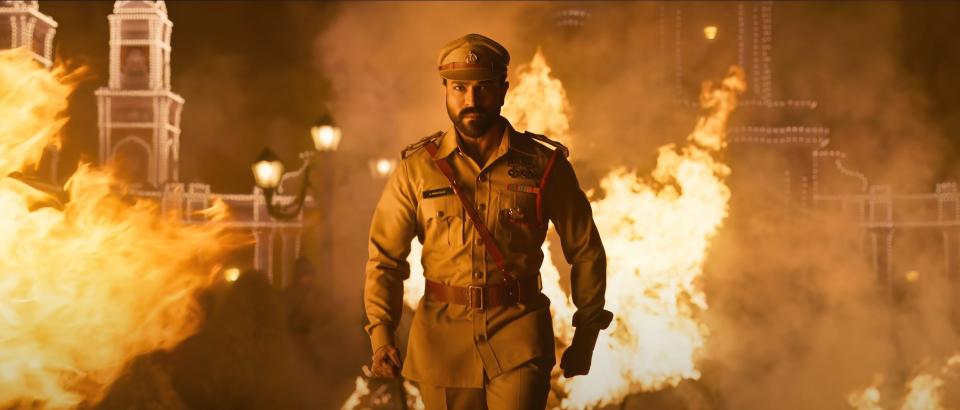 Ram Charan walks through fire