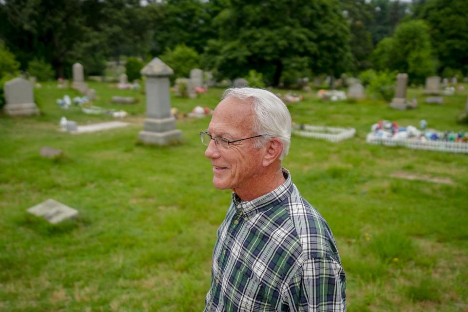 Russell Farmer, with volunteers, is organizing for a cleanup at Cranston's Oakland Cemetery.