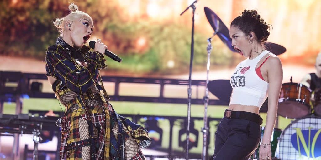 gwen stefani and olivia rodrigo at coachella 2024