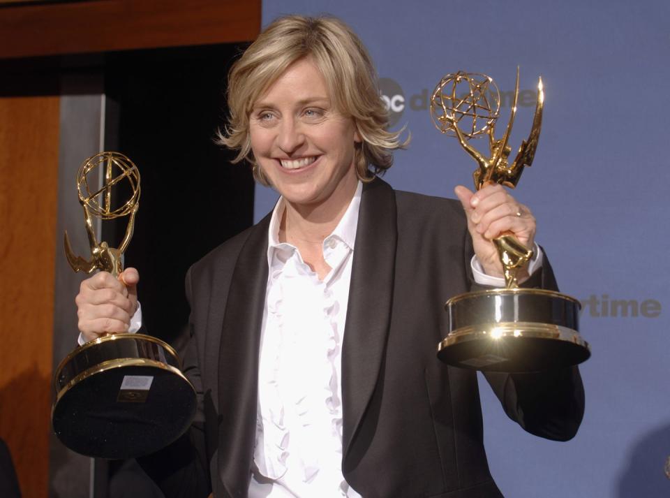 <p>It's no surprise that America's favorite daytime host has picked up a few Emmy's for her high-spirited talk show. But you probably didn't know that during <em>The Ellen Degeneres Show</em><em>'s</em> 16-season run, the comedian has won 29 Daytime Emmy's in various categories, including Outstanding Talk Show, Outstanding Talk Show Host, Outstanding Special Class Writing, and more.</p>