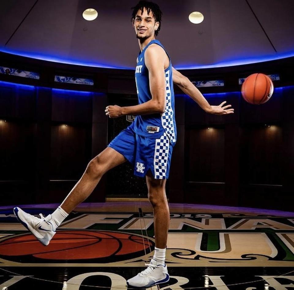 Dereck Lively II posted a photo to Instagram during his official visit to Kentucky in June.