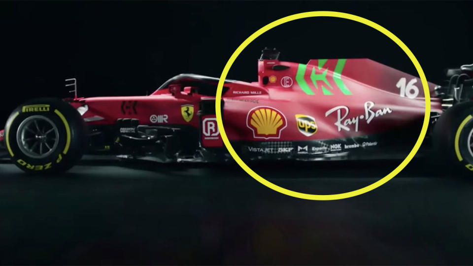 Ferrari's new design for the up-coming 2021.