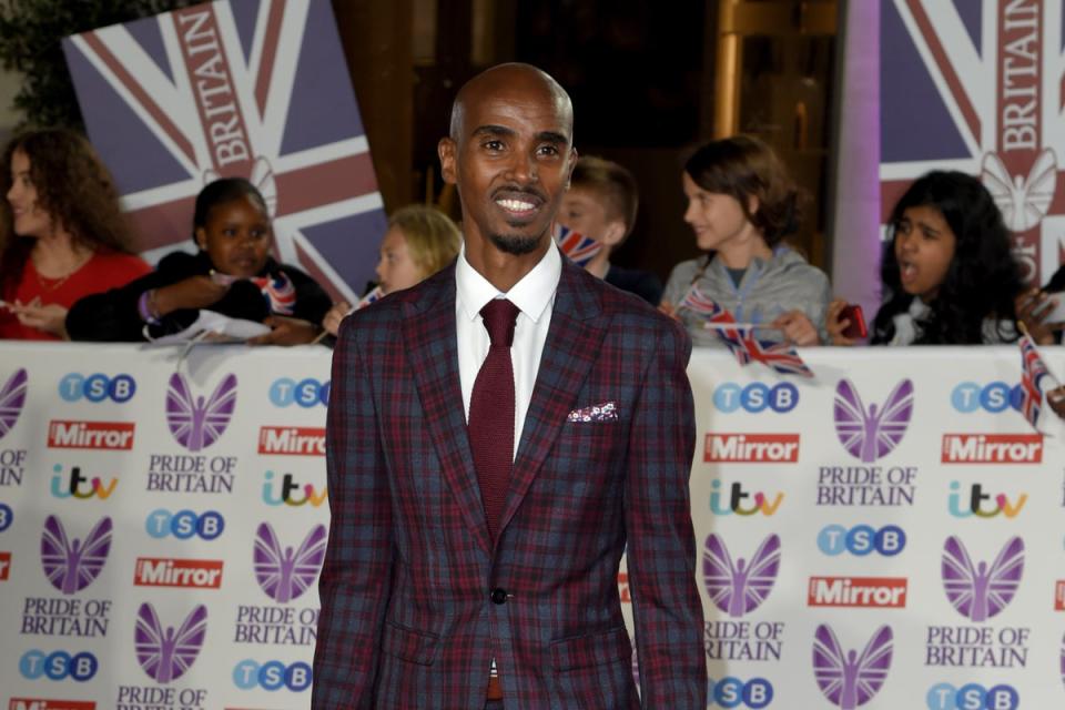 Pride Of Britain Awards 2022: Sir Mo Farah attends the Daily Mirror Pride of Britain Awards 2022 at Grosvenor House on October 24, 2022 in London, England. (Getty Images)