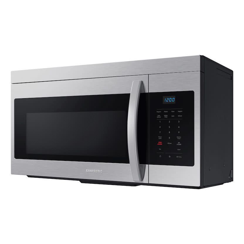 <p><a href="https://go.redirectingat.com?id=74968X1596630&url=https%3A%2F%2Fwww.samsung.com%2Fus%2Fhome-appliances%2Fmicrowaves%2Fover-the-range%2F1-6-cu--ft--over-the-range-microwave-with-auto-cook-in-stainless-steel-me16a4021as-aa&sref=https%3A%2F%2F" rel="nofollow noopener" target="_blank" data-ylk="slk:Shop Now;elm:context_link;itc:0;sec:content-canvas" class="link ">Shop Now</a></p><p>Over-the-Range Microwave</p><p>samsung.com</p><p>$199.00</p>