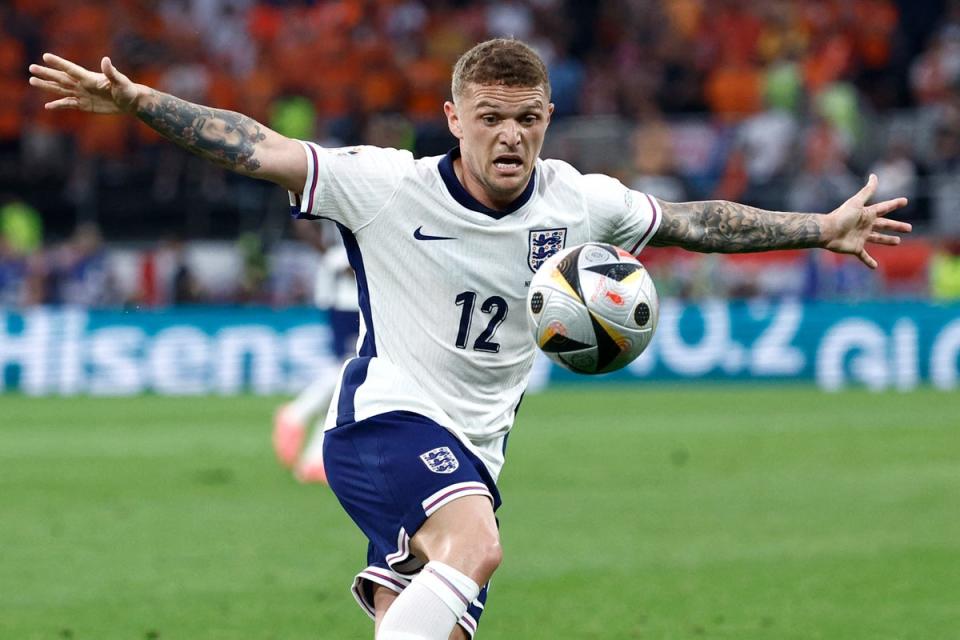 Kieran Trippier again failed to impress on the left (AFP via Getty Images)