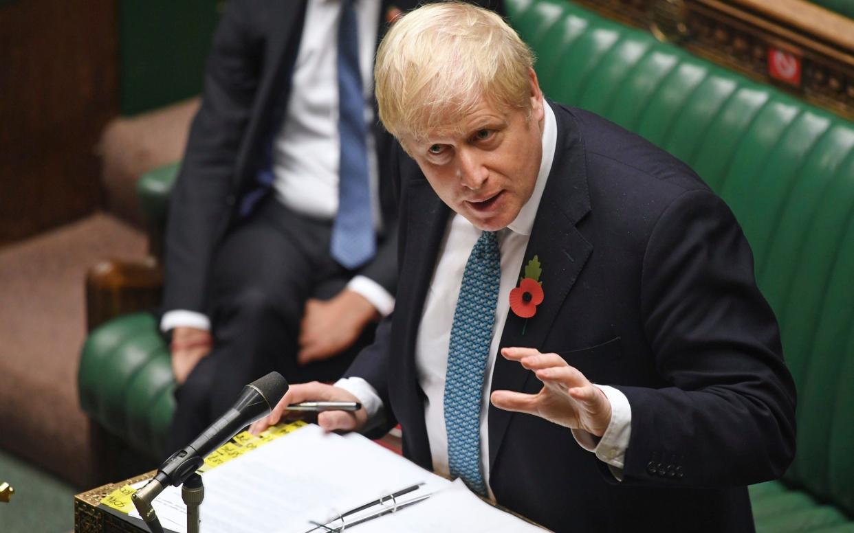 Boris Johnson appears before the House of Commons in London - UK Parliament