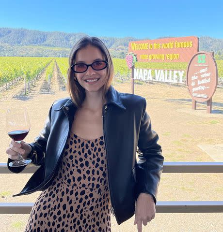 <p>Dylan Sprouse Instagram</p> Barbara Palvin in Napa Valley, California