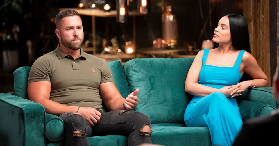 MAFS' Harrison Boon and Bronte Schofield at the reunion.