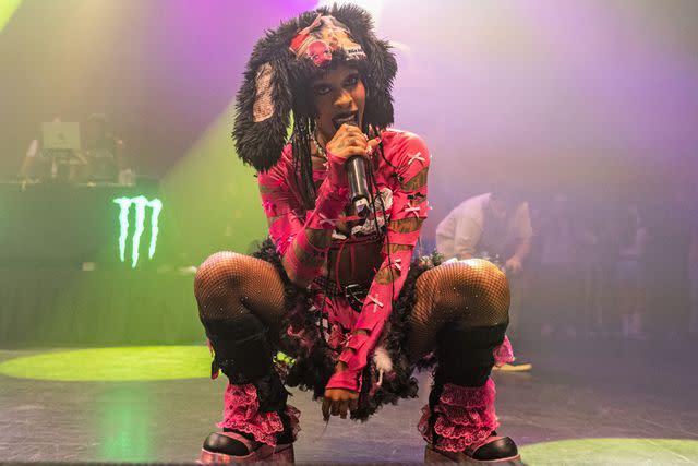 <p> Kyle Gustafson / For The Washington Post via Getty</p> Rico Nasty performs at The Fillmore Silver Spring in April 2023