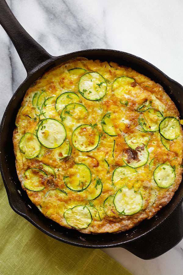 zucchini corn frittata