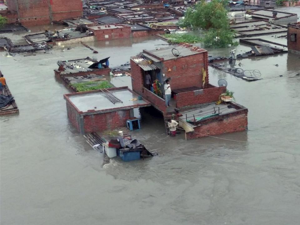 <div class="paragraphs"><p>Rudrapur: A flooded area after heavy rains in Rudrapur</p></div>