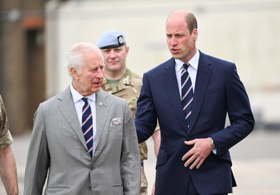 King Charles has officially handed over the reins of Prince Harry’s old Army unit to the heir to the throne, Prince William. Zak Hussein / SplashNews.com